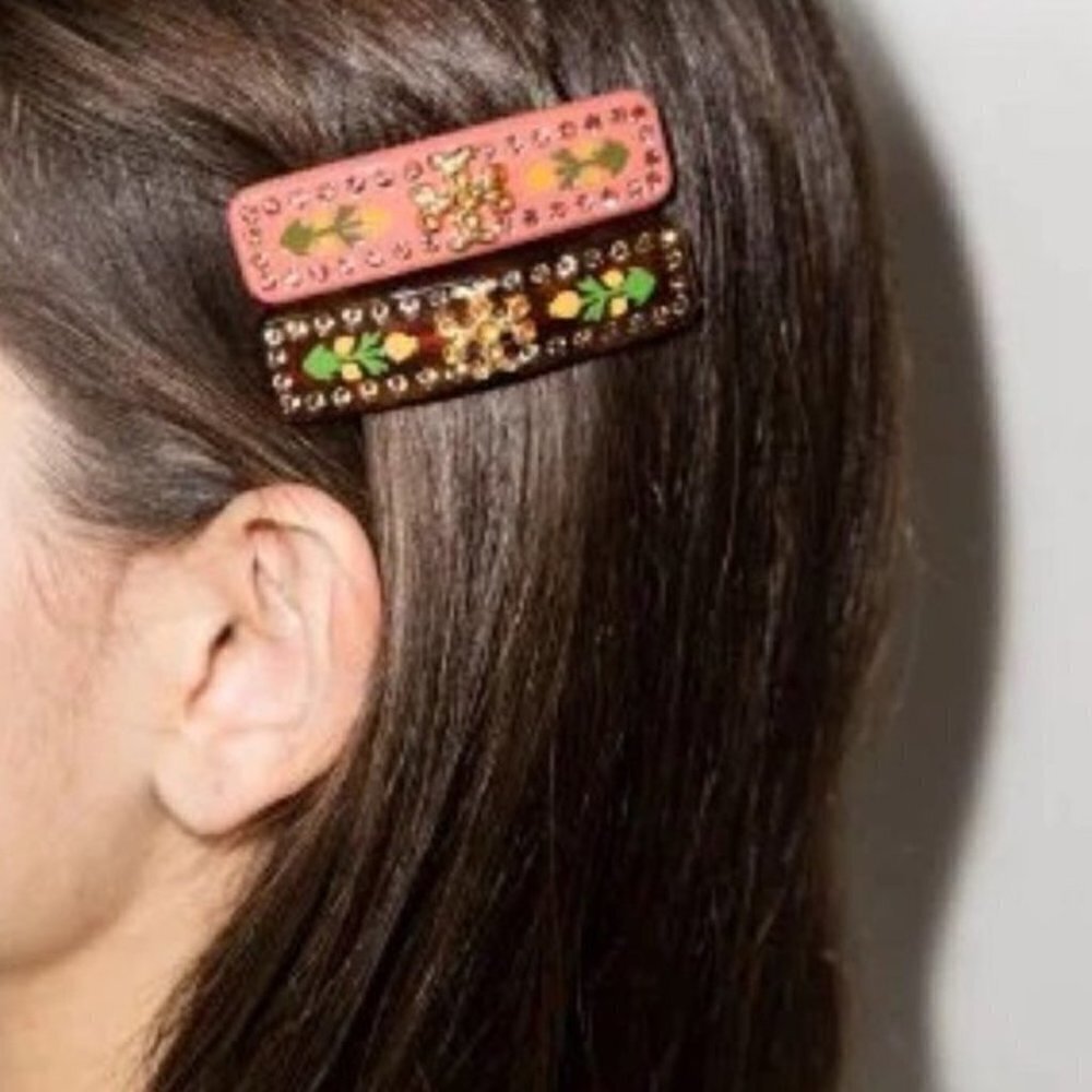 TORY BURCH Roxanne Embellished Small Barrette